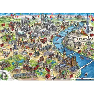 Gibsons London Landmarks Jigsaw Puzzle (1000 Pieces) pas cher