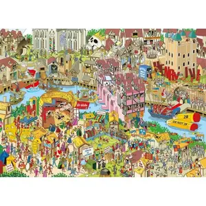 Gibsons - Christmas Village (door The Art File) - 1000 stukjes 68×49cm (b×h) - Legpuzzel voor volwassenen