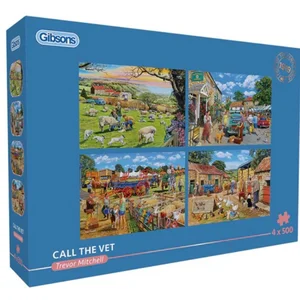 Gibsons "Call the Vet" puzzel 4 x 500 stukjes