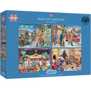 Gibsons Magic of Christmas (4 x 500 stukjes)