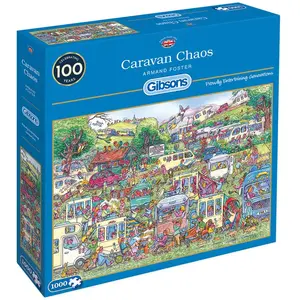Gibsons Caravan Chaos Puzzel (1000 stukjes) pas cher