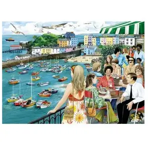 Gibsons - Dining at Tenby (door Fiona Osbaldstone) - 1000 stukjes 68×49cm (b×h) - Legpuzzel voor volwassenen