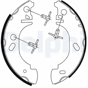 DELPHI Mâchoires de frein X4 pour FORD: Transit/Tourneo (Ref: LS1700)Vendu paroscaro