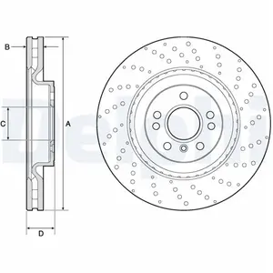 Delphi Disque de frein essieu avant BG9149CVendu paroscaro