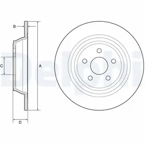 DELPHI Disques de frein pour FORD: Galaxy, S-Max, Edge (Ref: BG4782C)Vendu paroscaro
