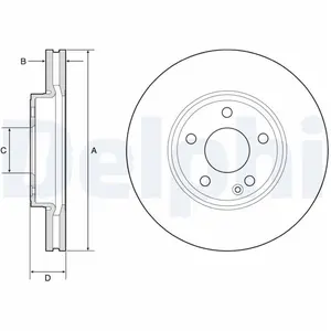 Delphi BG4788C Disque de frein pas cher