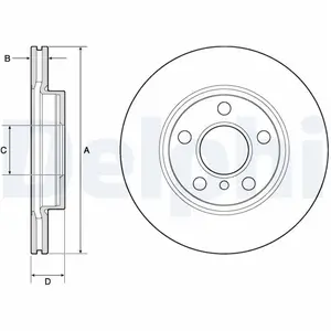 DELPHI Disques de frein pour MINI: MINI & BMW: Série 2 (Ref: BG4704C)