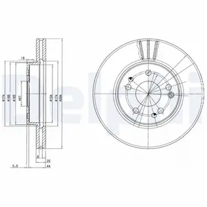 Delphi BG2772 Disque de frein pas cher