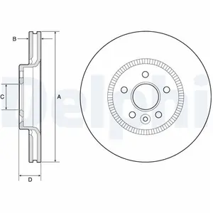 DELPHI Disques de frein pour FORD: Mondeo (Ref: BG9184C)Vendu paroscaro