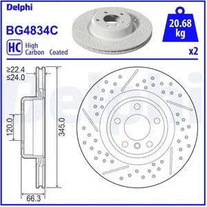 DELPHI Disques de frein pour BMW: Série 2, Série 3, Série 1, Série 4 (...Vendu paroscaro