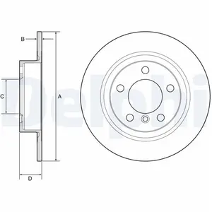 DELPHI Disques de frein pour MINI: MINI (Ref: BG4916C) pas cher