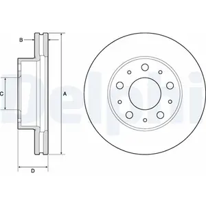 Remschijf BG9180C Delphi pas cher