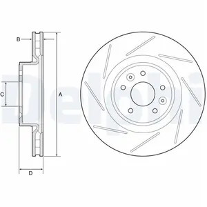 DELPHI Disques de frein pour RENAULT: Mégane (Ref: BG9224C)Vendu paroscaro