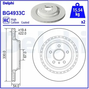 DELPHI Disques de frein pour MERCEDES-BENZ: Classe GLE, Classe ML (Ref... pas cher