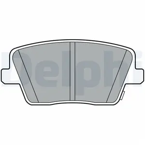Remblokkenset schijfrem LP3404 Delphi pas cher