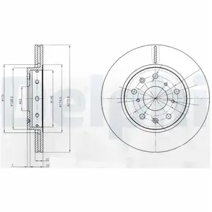 DELPHI Disques de frein pour SUZUKI: Swift (Ref: BG4208)Vendu paroscaro