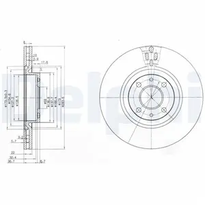 DELPHI Disques de frein pour LANCIA: Thema, Delta, Lybra, Musa, Prisma...Vendu paroscaro
