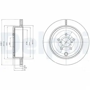Delphi Technologies BG4288 Disques de frein - set of 2