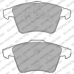 Delphi Remblokkenset schijfrem pas cher