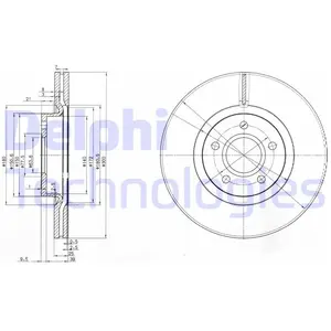Remschijf BG3895 Delphi pas cher