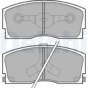 Remblokkenset schijfrem LP626 Delphi pas cher