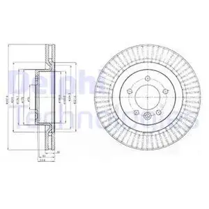 Remschijf BG9891 Delphi pas cher