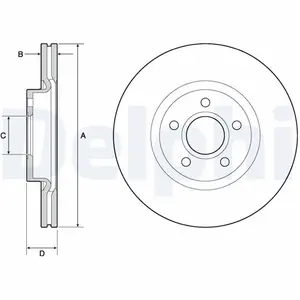 DELPHI Disques de frein pour VOLVO: V40 (Ref: BG4676C)Vendu paroscaro