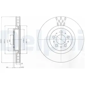 Remschijf BG4305C Delphi pas cher