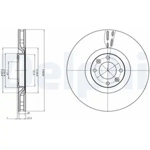 Remschijf BG9107C Delphi pas cher