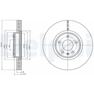 Remschijf BG4346C Delphi pas cher