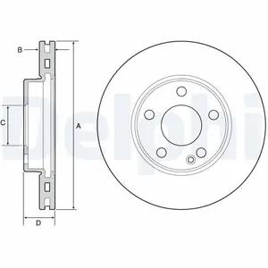 Delphi Technologies BG4554C Disques de frein - set of 2 pas cher