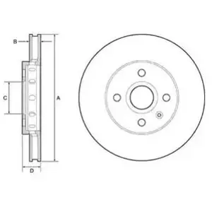Remschijf BG4647C Delphi pas cher