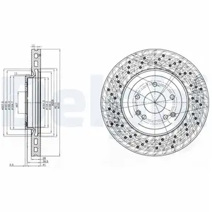 DELPHI Disques de frein pour MERCEDES-BENZ: Classe CLK, Classe C, Clas...Vendu paroscaro