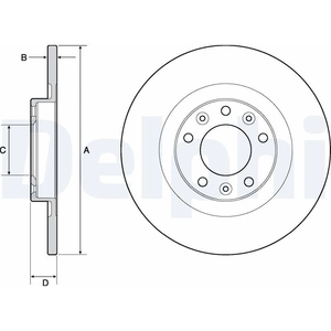 DELPHI Disques de frein pour PEUGEOT: 3008, 308, 408, 5008, 508, Expert, Traveller & OPEL: Astra, Vivaro, Grandland, Zafira & DS: DS4 (Ref: BG4662C) pas cher