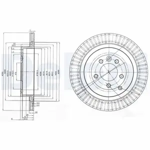 Delphi BG3925C Disque de frein pas cher