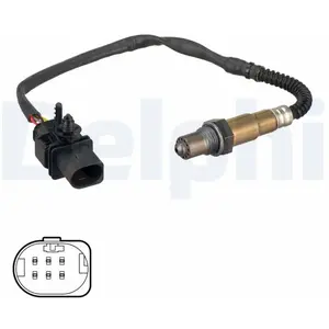 DELPHI Sonde lambda pour VOLVO: XC 70, V50, S60, V40, V60, C70, XC 60, V70, S40, S80, C30 (Ref: ES21115-12B1)