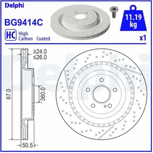 DELPHI Disques de frein pour MERCEDES-BENZ: Classe S, Classe C, AMG GT...Vendu paroscaro