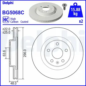Remschijf BG5068C Delphi pas cher
