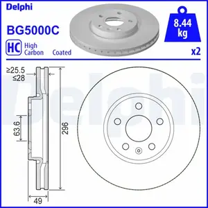 Remschijf BG5000C Delphi pas cher
