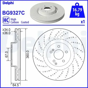 Remschijf BG9327C Delphi pas cher