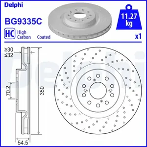 Remschijf BG9335C Delphi pas cher