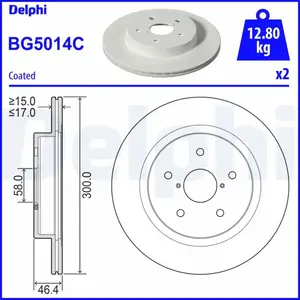 Remschijf BG5014C Delphi pas cher
