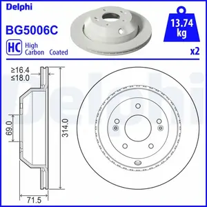 Remschijf BG5006C Delphi pas cher