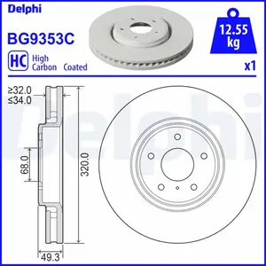 Remschijf BG9353C Delphi pas cher