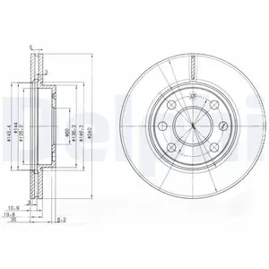 Delphi BG3568 Frein à disque pas cher