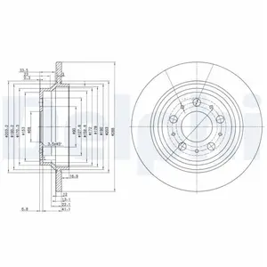 Delphi BG3515 Frein à disque pas cher
