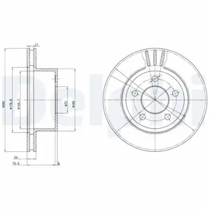 DELPHI Disques de frein pour JEEP: Wagoneer, Wrangler, Cherokee, Grand...Vendu paroscaro