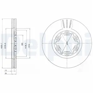 Delphi BG3559 Frein à disque