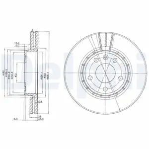 DELPHI Disques de frein pour VAUXHALL: Vivaro & OPEL: Vivaro & RENAULT...Vendu paroscaro