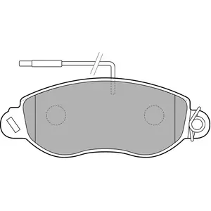 Delphi Remblokkenset schijfrem pas cher